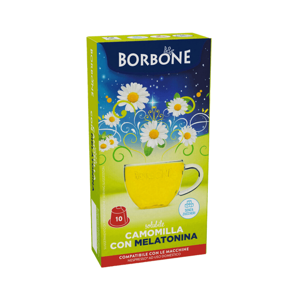 CAMOMILLA CON MELATONINA Compatibile Nespresso da 10 cps Borbone
