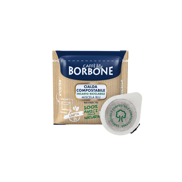 CIALDA COMPOSTABILE BORBONE miscela BLU 150 pz