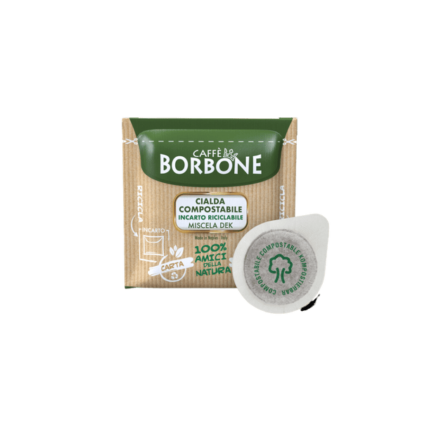 CIALDA COMPOSTABILE BORBONE MISCELA DECAFFEINATO 150 pz